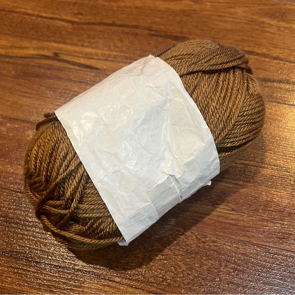 Unknown Brand Brown Soft Acrylic Brown Yarn Skein